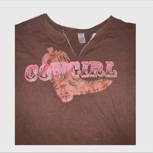 Cowgirl Brown Tee